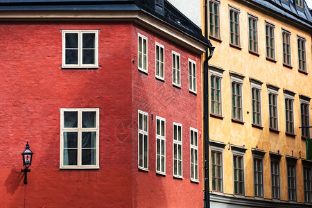 瑞典斯德哥尔摩的美丽街道图片