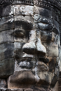 柬埔寨暹粒寺庙湾废墟高清图片