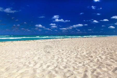 美丽的海滩上白沙子图片
