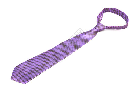 白色背景的紫条纹领带背景图片