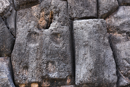印加人古老的石碑上巨图片