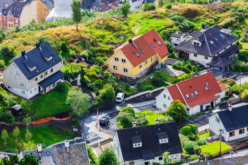 挪威卑尔根市的房屋图片