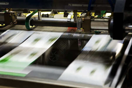 现代印刷厂的测算过程背景图片