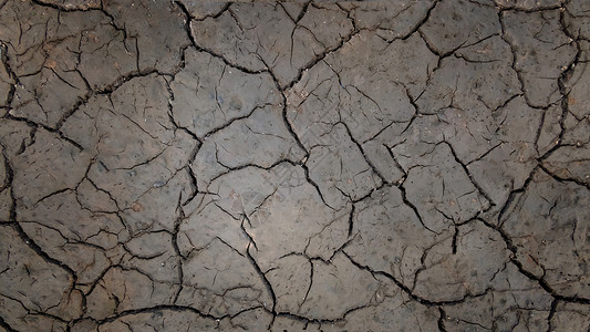纹理干裂干枯的泥土全球变暖的影响裂土质地高清图片