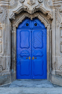 葡萄牙布拉加街头的Raio市宫Baroque门面图图片