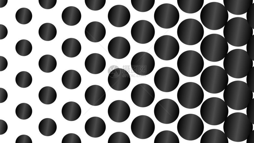 黑白波尔卡点流行艺术创作设计矢量说明半调背景图片