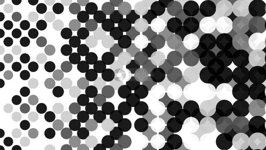 黑白波尔卡点流行艺术创作设计矢量说明半调背景图片
