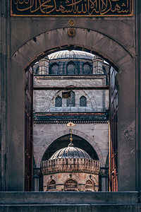 伊斯坦布尔乌库达Mihrimah苏丹清真寺高清图片