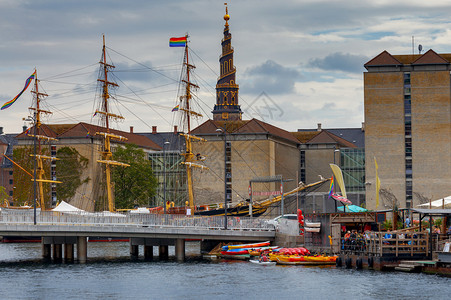 著名的顶楼大教堂的螺旋楼梯哥本哈根丹麦基督救世主大教堂图片