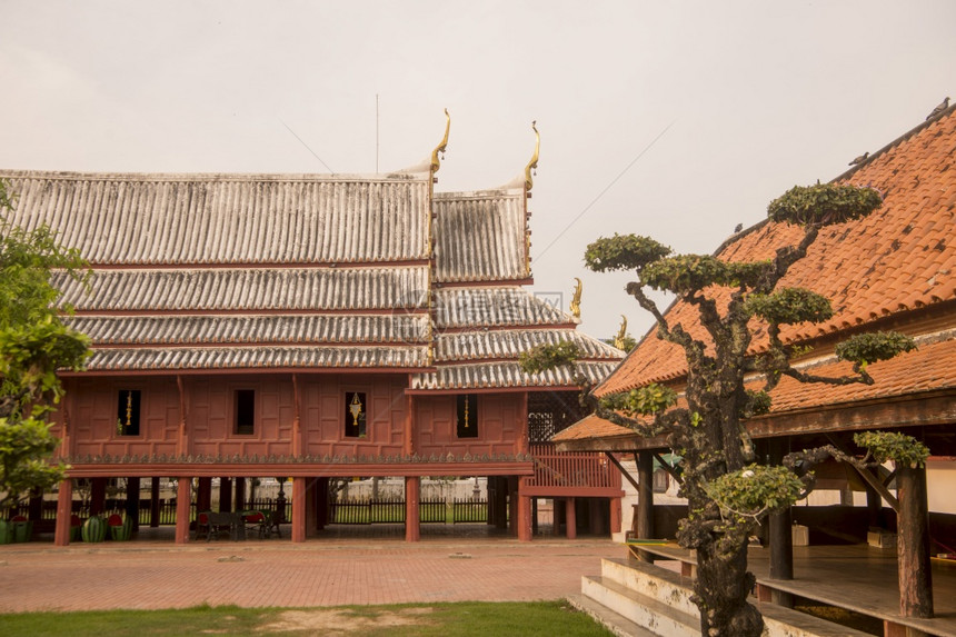 泰国菲察布里省菲察布里市的WatYaiSuwannaram寺庙泰国菲特伯里2019年11月泰国菲特伯里WATYAISUWANNA图片