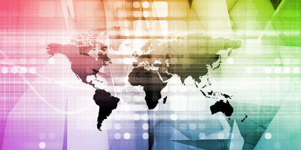 全球营销技术解决方案平台网络艺术全球营销背景图片