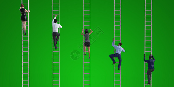 爬上公司梯子作为商业概念爬上公司梯子图片