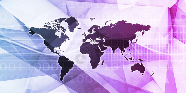 全球平台和国际流动软件概念图片
