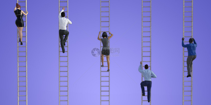 爬上公司梯子作为商业概念爬上公司梯子图片