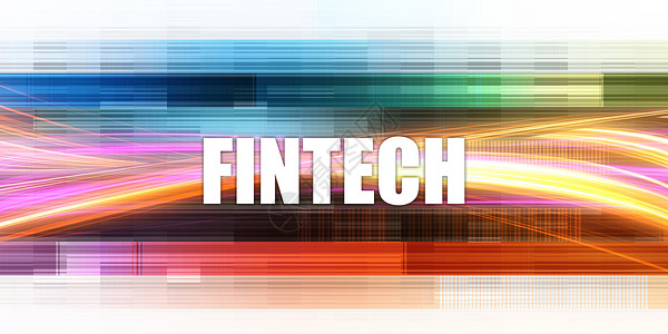 Fintech公司概念刺激演示幻灯片艺术金融技公司概念背景图片