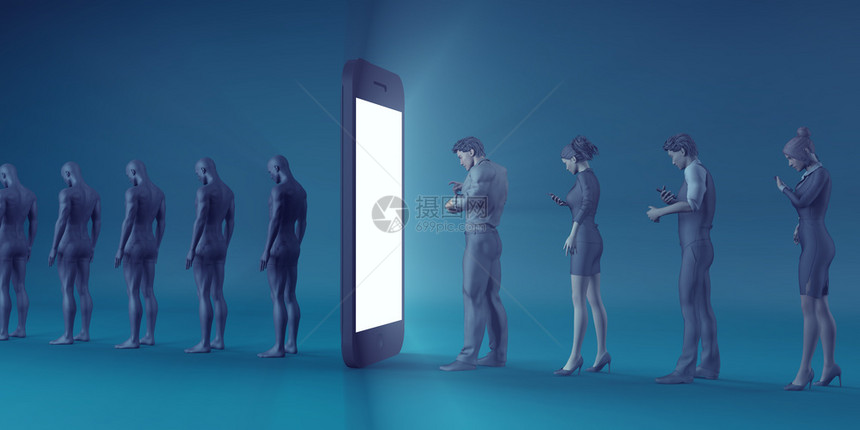 社会中的智能电话问题作为一个概念社会中的智能电话问题图片