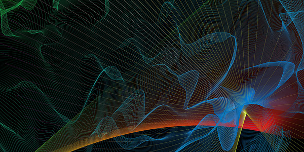 电波现代技术作为一种科学概念背景图片