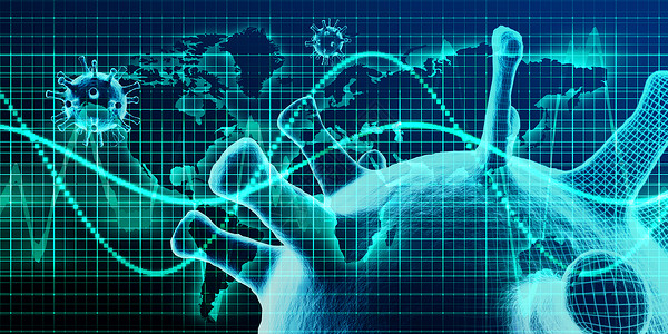 全球大流行病和医疗危机数据摘要背景概念高清图片
