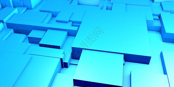 Cube具有合并形状的立方未来背景高清图片