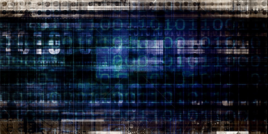 数字Dystopia和黑暗未来网络技术图片