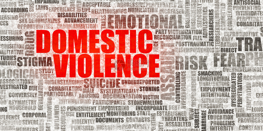 作为社会问题概念背景的家庭暴力图片