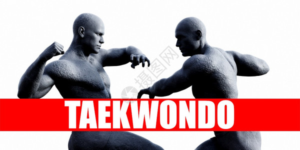 Taekwondo战斗体育背景图片