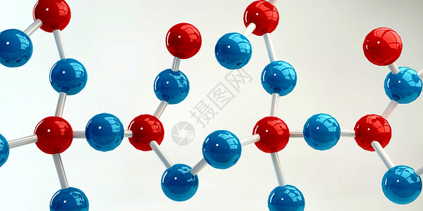 摘要蓝色和红的分子设计背景摘要分子设计背景图片