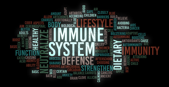 人体免疫系统作为科学概念图片