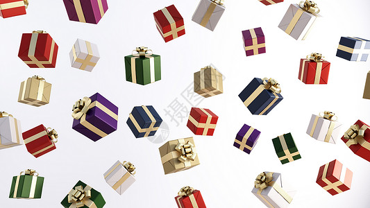 超市大赢家圣诞快乐销售与礼品盒下降营销圣诞快乐大甩卖设计图片