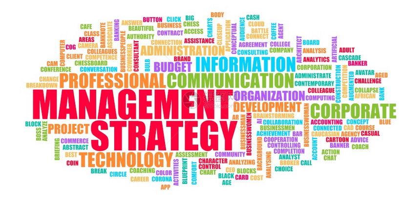 管理战略将业务成功作为一个概念的图片