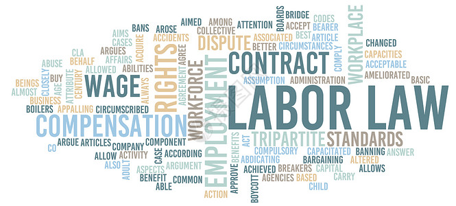 劳动法作为商业雇员概念摘要背景图片
