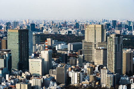 日本东京市风景背景图片