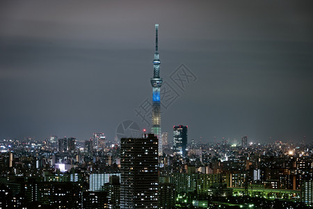 日本东京夜市风景图片