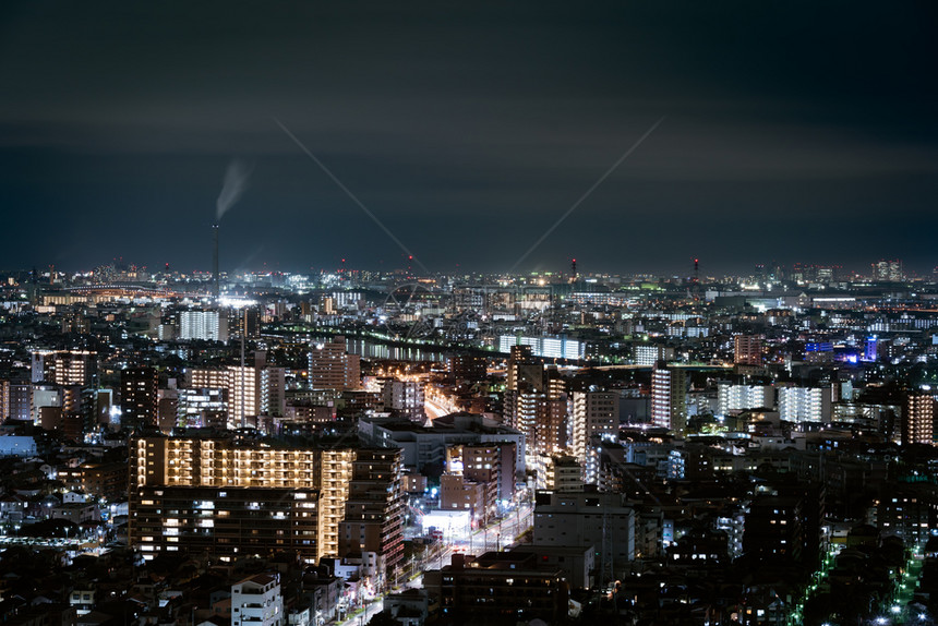日本东京夜市风景图片