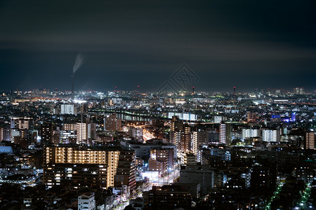 日本东京夜市风景图片