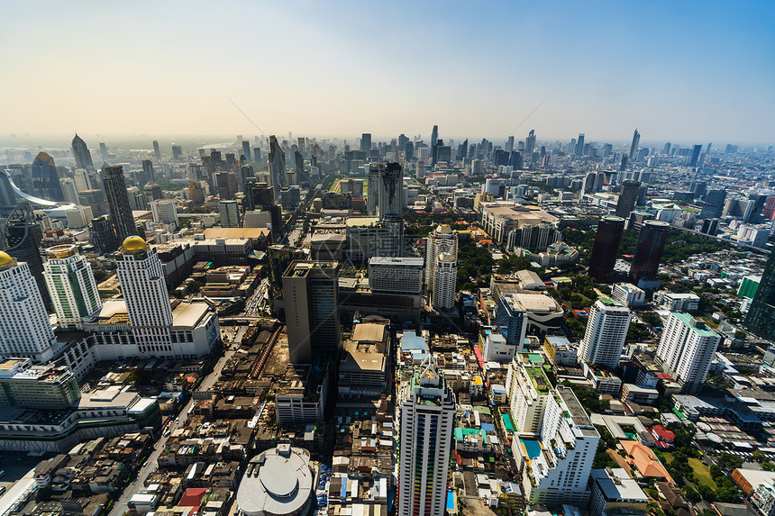 曼谷市中心泰国的天线图片