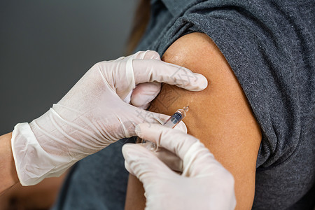 新冠疫苗加强针注射给病人新冠或冠状疫苗背景