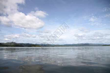 泰国蓄水坝的景象背景图片