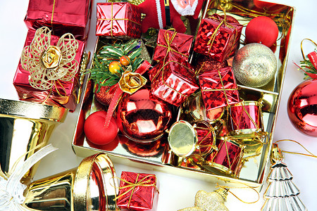 附属装饰品可以在圣诞节或新年使用背景图片
