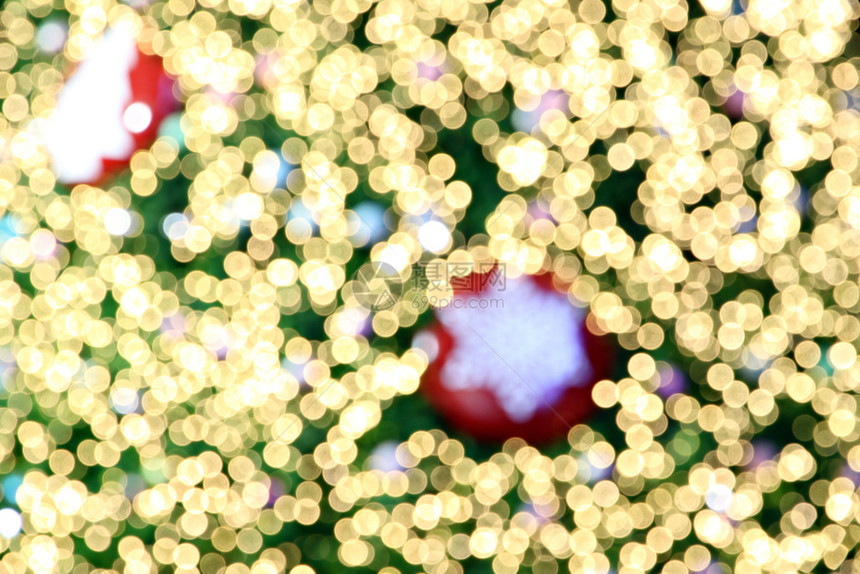 用于您作品设计背景的圣诞摘要金色bokeh图片