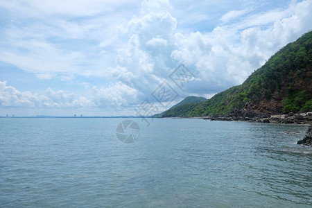 泰国东部的旅游景点天气晴朗的热带海洋图片