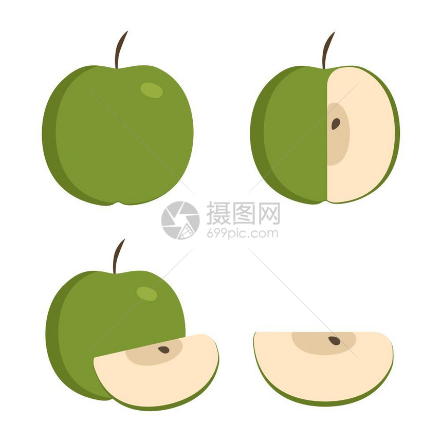 绿色苹果图标图片