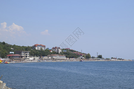 shirokaya旅游业沿海城市高清图片