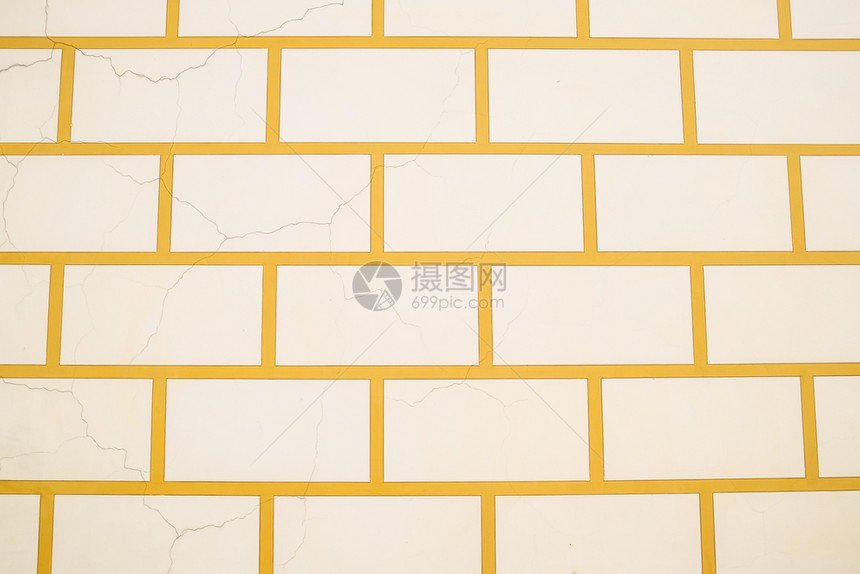 背景白砖和黄色水泥白石的配方砖和黄色水泥石头的配方图片