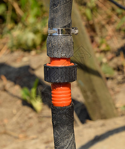 花园水管和配件的道连接水和配件的道连接高清图片