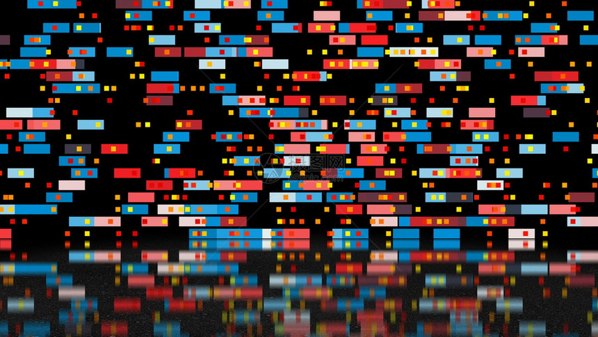 具有许多矩形背景表面反射3d变背景计算机生成的抽象技术具有许多矩形背景计算机生成的抽象技术图片