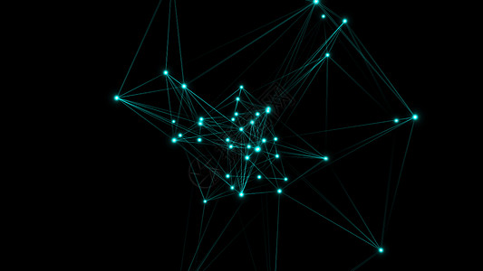 黑暗中低聚点的抽象多边形空间连接点和线条的背景连接结构3d覆盖背景连接点和线条的背景3d转换结构背景图片