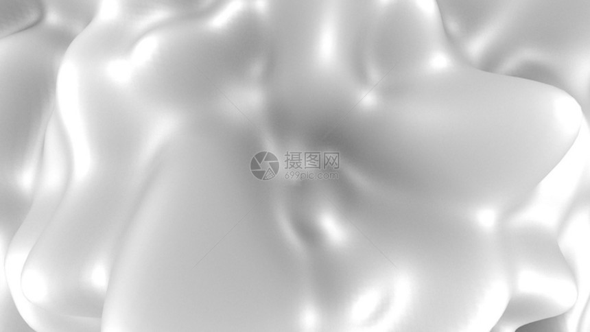 白色液体表面牛奶或油纹理3D插图抽象背景白色液体表面抽象图片