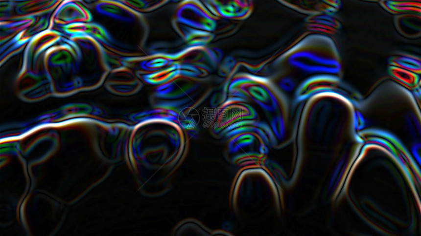 计算机生成现代抽象背景3d化关闭含泡沫的沸液体表面图片