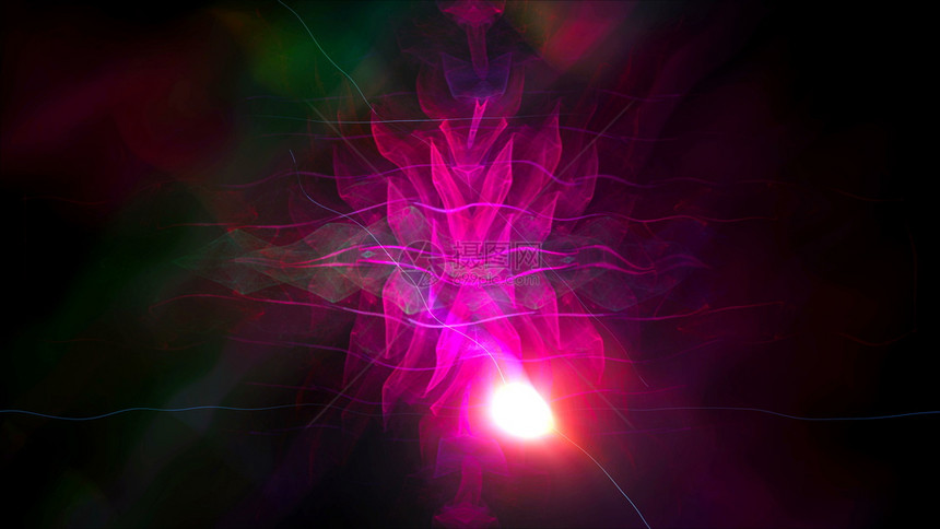 光辐射抽象学光扭曲空间并产生闪亮效果计算机生成背景3D转化学D合成光辐射抽象学图片